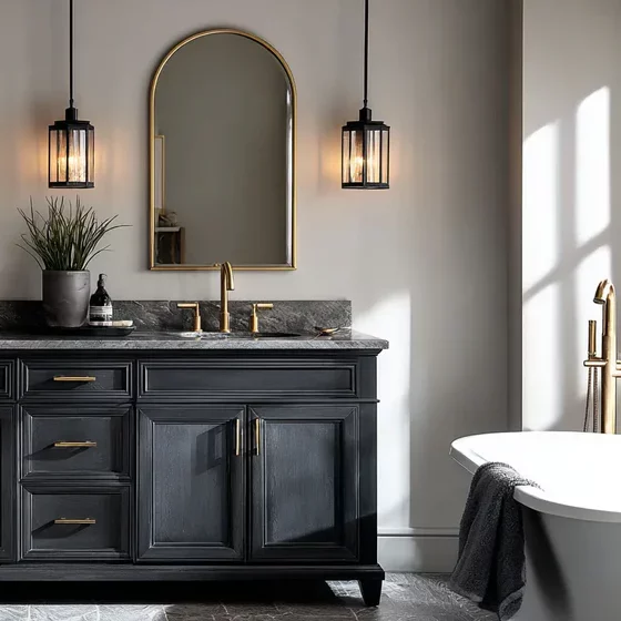 Black_double_sink_bathroom_vanity